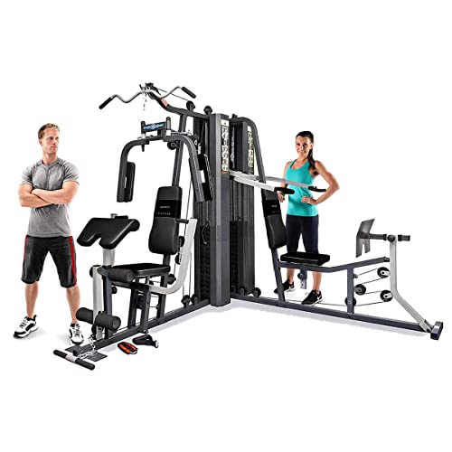 Marcy GS99 Dual Stack Home Gym (Leg Press, 2 utenti), 2 x 65 kg.