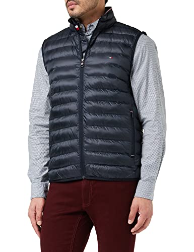 Tommy Hilfiger Smanicato Trapuntato Uomo Core Packable Recycled Vest, Blu (Desert Sky), M