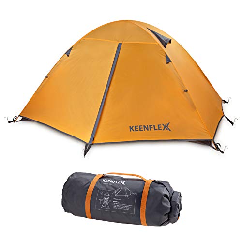 KeenFlex Tenda da Campeggio per 2 Persone Doppio Strato Ultra Leggera
