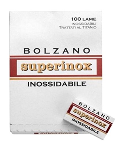 100 Lamette da barba Bolzano Superinox Inossidabile