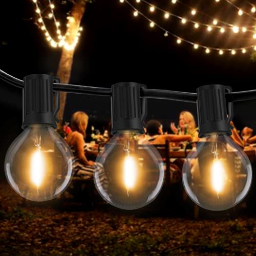 [2 pezzi] Catena Luminosa Esterno LED, Litogo 19m 50+4 G40 LED Lampadine da Esterno Impermeabile & Infrangibile Filo Luci da Esterno Lucine Decorative per Giardino, Gazebo,Terrazzo,Partito, Matrimonio