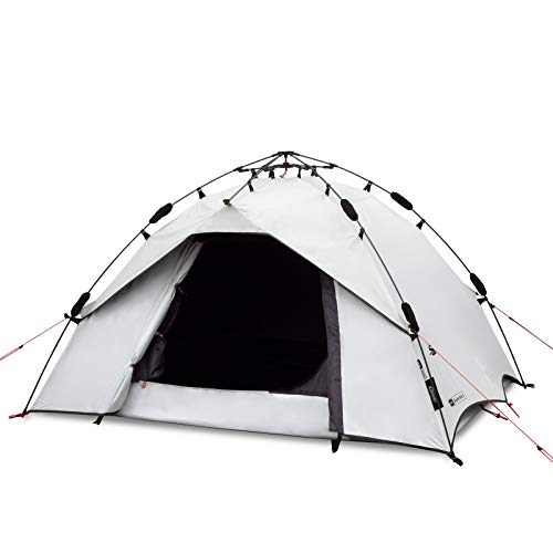 Qeedo Quick Ash 2 Tenda da campeggio 2 posti, tenda automatica (Quick-Up-System) - Dark Series