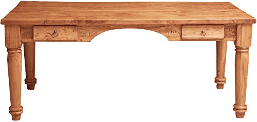 Biscottini Scrivania grande 184x78x92 cm - Tavolo legno massello artigianale - Tavolo scrivania vintage - Scrittoio vintage