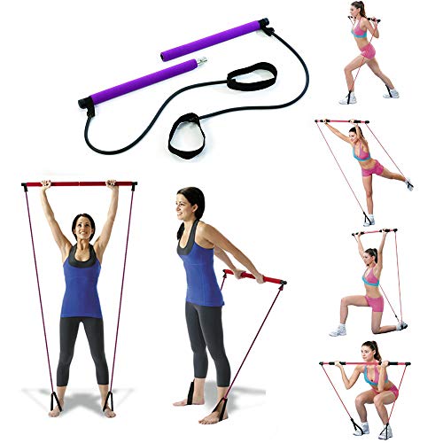 Attrezzo elastico long esercizi braccia resistenza pilates corda elastica