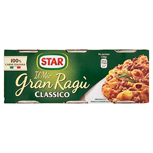 Star Gran RagÃ¹ Di Carne Classico, 3 X 100g, 300 Grammo