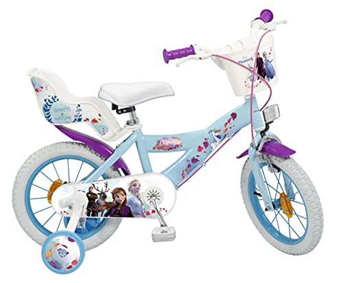 AUCUNE Girls Pik&Roll Frozen II - Bicicletta per bambini, 14', colore: Blu