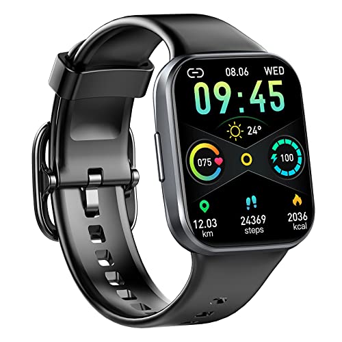 Smartwatch Uomo Donna, Orologio Smartwatch 1,69'' Smart Watch Sonno/Cardiofrequenzimetro/Contapassi/Cronometro Impermeabil IP68 Activity Fitness Tracker 25 Sportive, Notifiche Messaggi per Android iOS