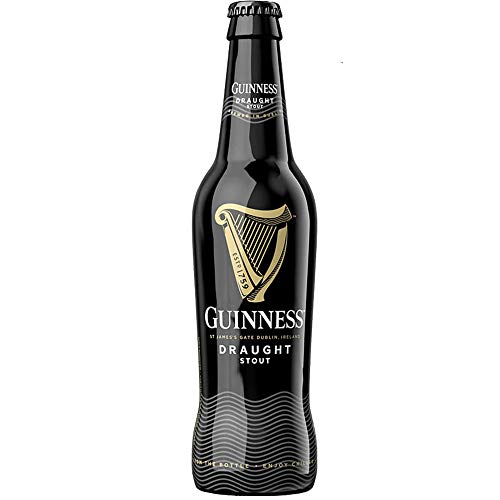 Guinness Draught Stout | Birra Irlandese | Confezione 24 Bottiglie 33Cl | Idea Regalo