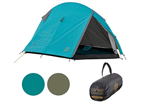 Grand Canyon CARDOVA 1 - tenda a tunnel per 1-2 persone | ultraleggera, impermeabile, di piccole dimensioni | tenda per il trekking, campeggio, all'aperto | Blue Grass (blu)