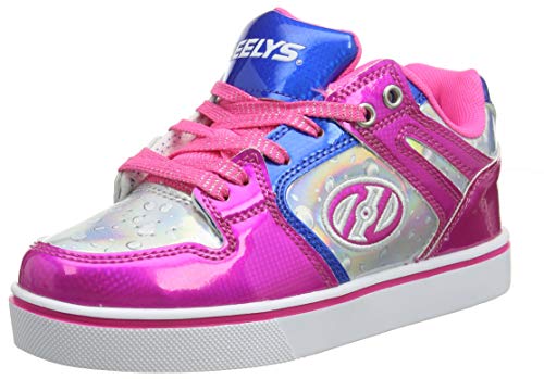 Heelys Motion 2.0 He100587, Sneaker Bambina, Multicolore (Pink/Silver/Aqua Pink/Silver/Aqua), 35 EU