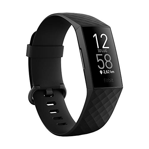 Fitbit Charge 4 Fitness Tracker Con Gps Integrato, Nero, 24.7 x 2.9 x 1.2 Cm