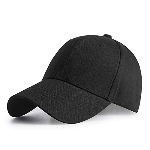 HGDGears Cotone Cappello da Baseball Snapback di Hip Hop Cappello Piatto - Cappello Uomo Unisex Berretto da Baseball (Nero)…