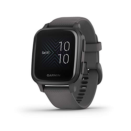 Garmin Venu Sq, Smartwatch GPS Sport con Monitoraggio della Salute e Garmin Pay, Grigio (Ardesia/Grigio), Schermo1.3' (33,1 mm) diagonale