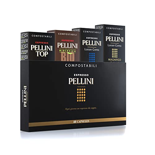 Pellini Caffè - Espresso Pellini Mix Multigusto (Giftbox da 40 Capsule), Compatibili Nespresso