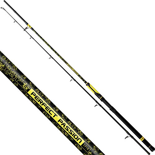 Black Cat Canna da pesca di alta qualità, per pesca a spinning, pesca a siluro, peso 60 – 200 g, nero/giallo/nero