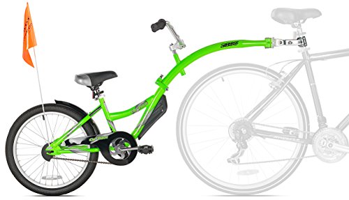 Weeride - Tagalong Copilota, Bicicletta a rimorchio per Bambini, 50,8 cm, Colore: Verde