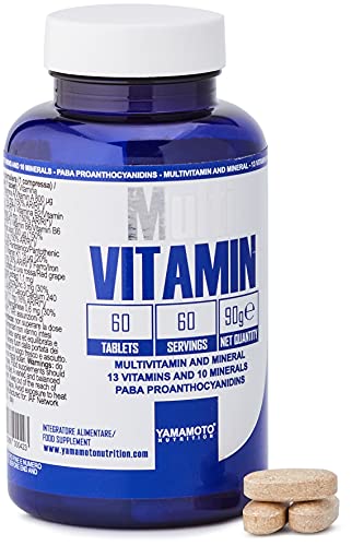 Yamamoto Nutrition Multi VITAMIN integratore alimentare multivitaminico ad ampio spettro con minerali 60 compresse