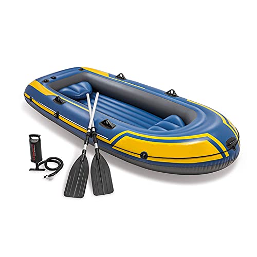 FZYE Kayak Gonfiabile, gommone con Remi, Barca + pagaie + Pompa, gommone Gonfiabile per 3 Persone, Supporto Fino a 320 kg