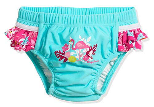 Playshoes UV-Schutz Windelhose Flamingo Capo d'Abbigliamento, Turchese (Türkis 15), 74 (Herstellergröße: 74/80) Baby-Mädchen