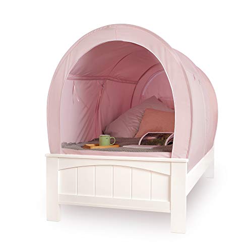 Snuggy Pod - Tenda per letto per tutte le età, motivo rosa, blu navy, grigio, oscurante, per letto singolo