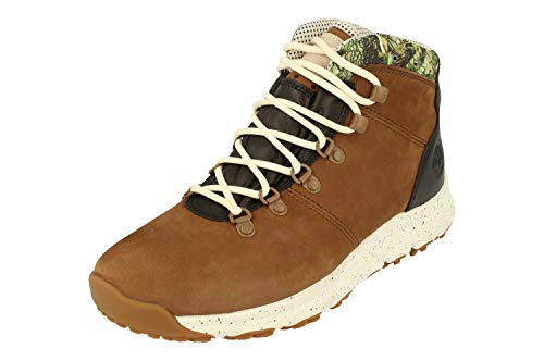 Timberland Uomo World Hiker Hi Top Boots TB OA1U93 Sneakers (UK 9.5 US 10 EU 44, Medium Brown Nubuck D50)