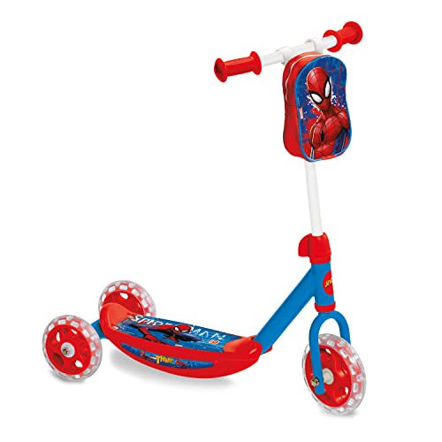 Mondo Toys - My First Scooter SPIDER-MAN ULTIMATE - Monopattino Baby bambino/bambina - 3 ruote - borsetta porta oggetti inclusa - 18273