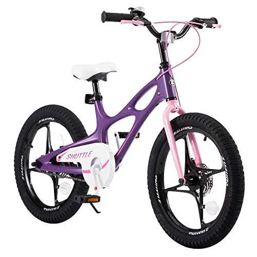 RoyalBaby bicicletta per bambini ragazza ragazzo Space Shuttle Bici Bicicletta da bambino in magnesio 16 pollici viola