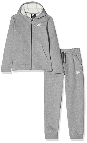 Nike NSW Core BF Survetements, T-Shirt Bambino, Grigio (091 Carbon Heather/Dark Grey/W), (Taglia Produttore: Large)