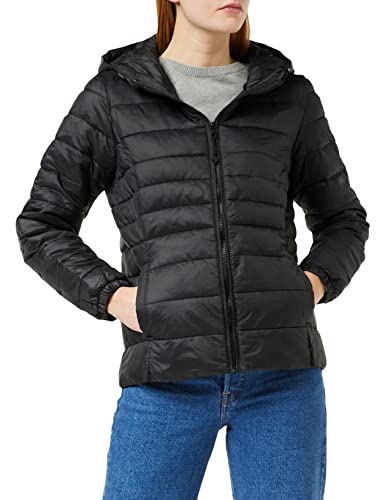 Only Short Quilted Jacket Giacca, Nero (Black), L Donna