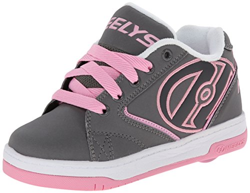 Heelys Propel 2.0 Grey/Pink/White Ankle-High Skateboarding Shoe - 6M