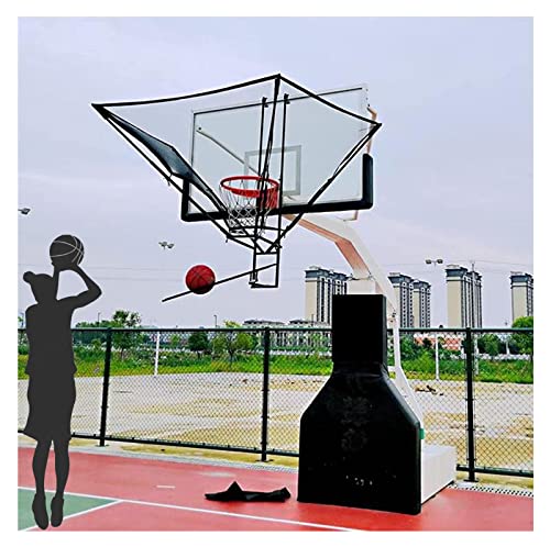 Sistema Di Ritorno Pallacanestro 180° Rotating Basketball Rebounder Net Return System, Hanging Easy Fold Shooting Basketball Rebounder Device, For Basketball Goal Free-Throw Practice