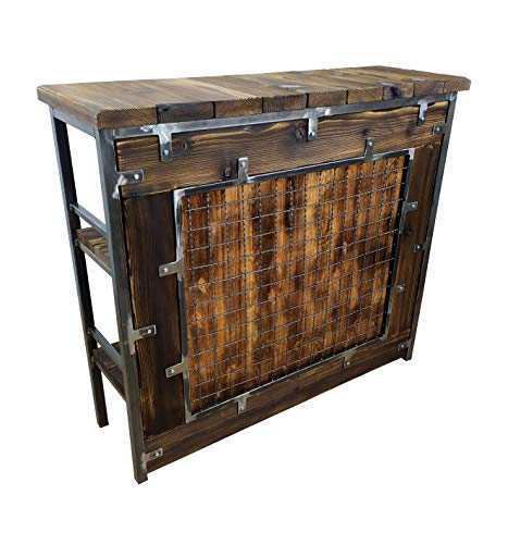 CHYRKA - Tavolino da bar, in stile vintage, con manico in legno (160 cm), Consegna di regioni limitate CAP 10-61