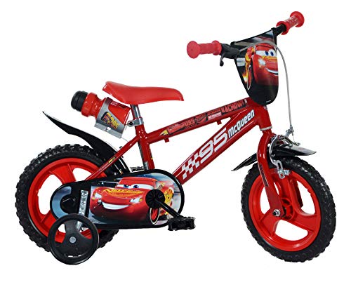 Dino Bikes 412ul-cs3 Cars 3 12' Bici, Auto Unisex, Rosso, 77 cm × 16.2 cm × 41.2 cm