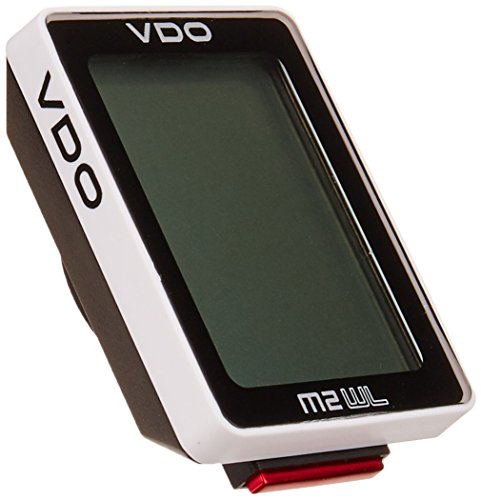 VDO Ciclocomputer M2 Wireless con Sensore di velocità, Bianco/Nero