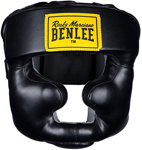 BENLEE Rocky Marciano Kopfschützer Full Protection, Head/Face Guard Unisex Adulto, Nero-Nero, S/M