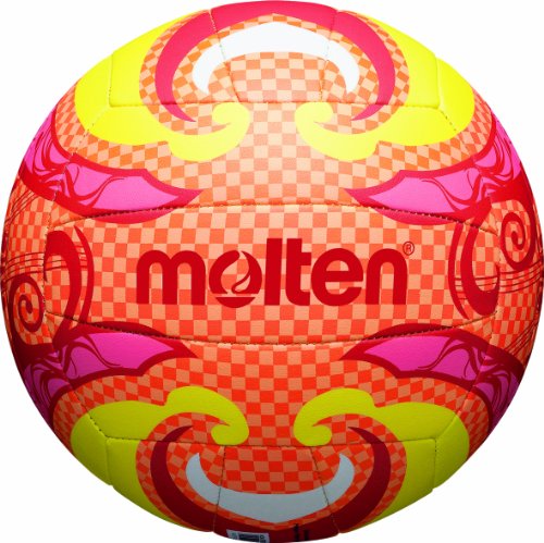 Molten, Palla da Beach Volley, Multicolore (Orange/Gelb/Pink), Misura 5
