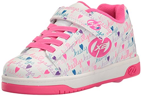 Heelys Dual Up, Sneaker a Collo Basso Bambina, Bianco (White/Pink/Multi), 35 EU