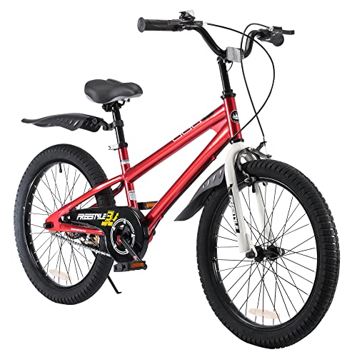 RoyalBaby bicicletta per bambini ragazza ragazzo Freestyle BMX bicicletta bambini bici per bambini 20 pollici rosso