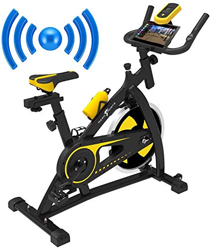 Nero Sports Bluetooth Cyclette Aerobica da Spinning Allenamento Indoor Fitness Cardio Spin Bike