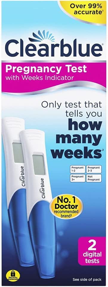 Clearblue Test di Gravidanza Digitale con Indicatore delle Settimane - Pacco con 2 test