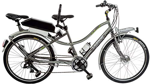CICLI PUZONE BIBICI ELETTRICA E-Bike Alluminio Misura 26 Tandem Batteria 417 WH Art. E-TANDEM26