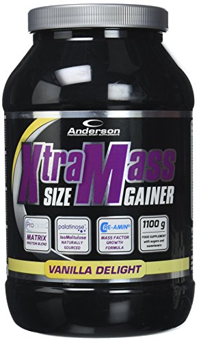 Anderson Research IAF00086993 Xtra Mass Size Gainer, 1100 g, Vaniglia