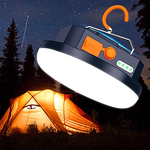 Lanterna da Campeggio 4 Modalità, 9900mAh Power Bank, LED Lampada Campeggio con Base Magnetica Ricaricabile USB Portatile Impermeabile IPX5 per Tenda Campeggio Pesca Trekking Escursionismo Emergenza