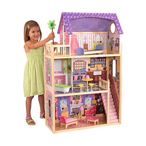 PLAYTIVE® casa delle bambole in legno con mobili JUNIOR XXL stabile struttura in legno a partire dai 3 anni 