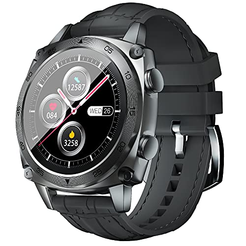 CUBOT C3 Smartwatch, 1.3 Pollici Full Touch Activity Tracker Fitness Tracker, Orologio da polso business, 5ATM Impermeabile Pedometro, Cardiofrequenzimetro, per iOS/Android, per Uomo Donna Grigio