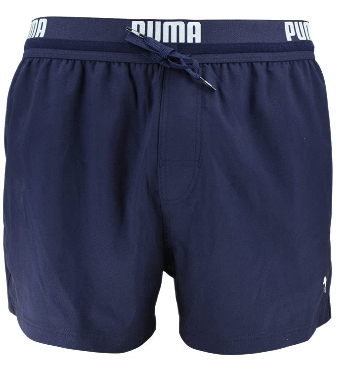 PUMA Logo Men's Short Length Swimming Shorts tavola, Marina, M Uomo