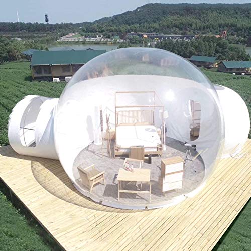 Lussuoso Bolla di Campeggio Esterna della Tenda Gonfiabile, Grande Fai da Te House Dome Camping Cabin Lodge Air Bubble Tenda Trasparente,3M