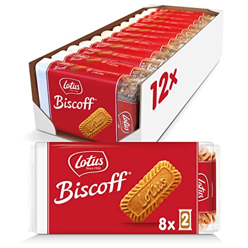 Lotus Biscoff Pocket | Biscotti Caramellati | Senza Coloranti e Senza Aromi Aggiunti | Gusto Unico e Croccante | 12 Bustine da 8 Confezioni, Monoporzioni da 2 Biscotti | 1.48 kg