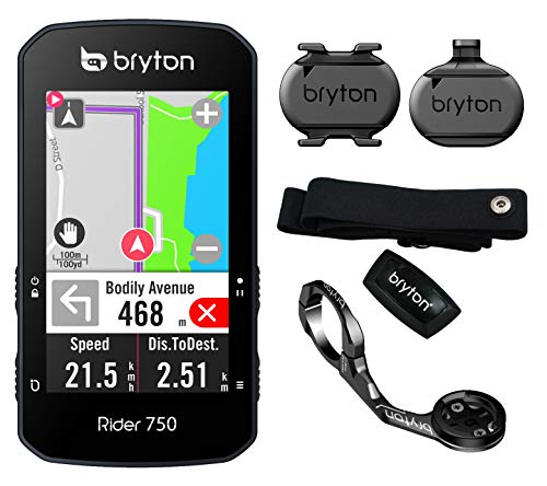 Bryton 750 T, GPS Unisex Adulto, ‎Nero, pequeño