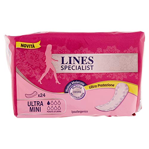 Lines Specialist Assorbenti per Urina Ultra Mini, 24 Pezzi
